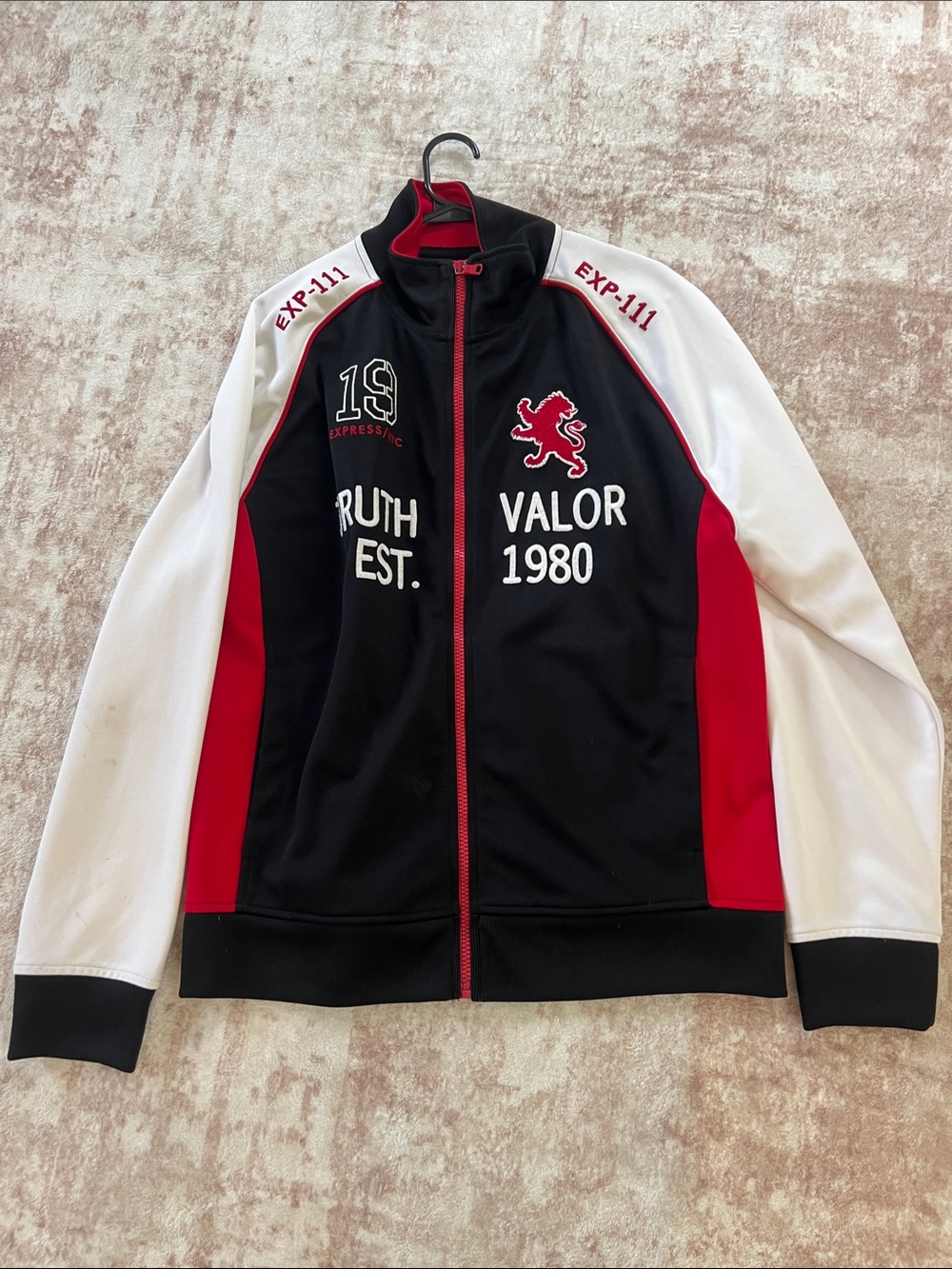 Express men's Track Jacket - Black/Red/White